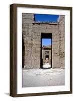 View Through the Pylons, Mortuary Temple of Rameses Iii, Medinat Habu, Luxor, C12th Century Bc-CM Dixon-Framed Photographic Print