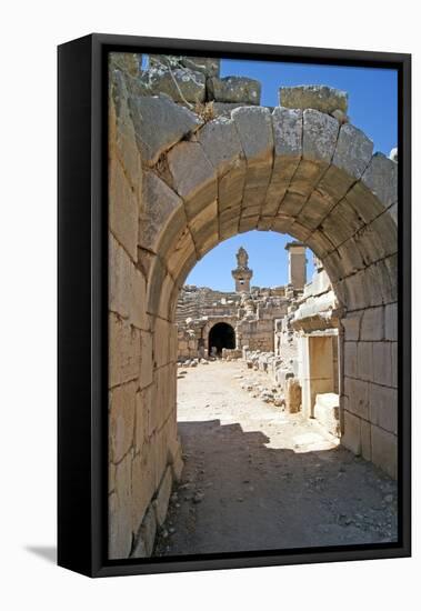View Through the Vaulted Entrance of the Xanthos Theatre into the Orchestra Pit-null-Framed Stretched Canvas