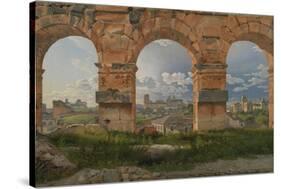 View Through Three Arches of the Third Storey of the Colosseum, 1815-Christoffer-wilhelm Eckersberg-Stretched Canvas