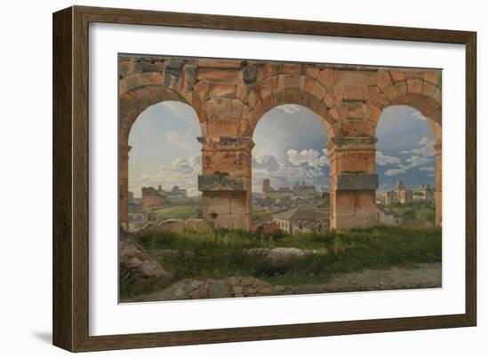 View Through Three Arches of the Third Storey of the Colosseum, 1815-Christoffer-wilhelm Eckersberg-Framed Giclee Print