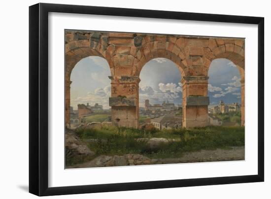 View Through Three Arches of the Third Storey of the Colosseum, 1815-Christoffer-wilhelm Eckersberg-Framed Giclee Print