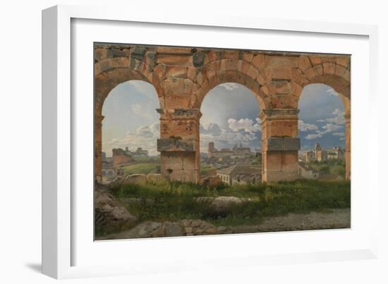 View Through Three Arches of the Third Storey of the Colosseum, 1815-Christoffer-wilhelm Eckersberg-Framed Giclee Print