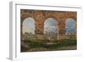 View Through Three Arches of the Third Storey of the Colosseum, 1815-Christoffer-wilhelm Eckersberg-Framed Giclee Print