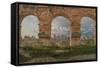 View Through Three Arches of the Third Storey of the Colosseum, 1815-Christoffer-wilhelm Eckersberg-Framed Stretched Canvas