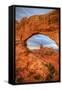 View Throught the North Window, Arches Utah-Vincent James-Framed Stretched Canvas