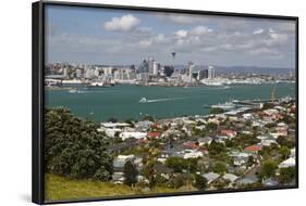 View to Auckland from Mount Victoria in Devonport, Auckland, North Island, New Zealand, Pacific-Stuart Black-Framed Photographic Print