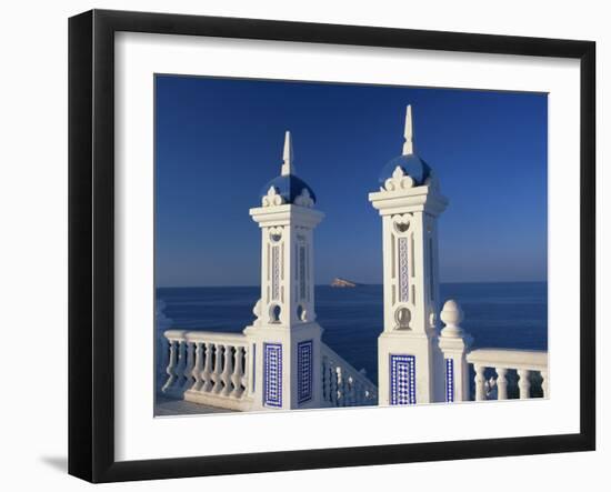 View to Benidorm Island from the Balcon Del Mediterraneo, Alicante, Valencia, Spain, Europe-Tomlinson Ruth-Framed Photographic Print