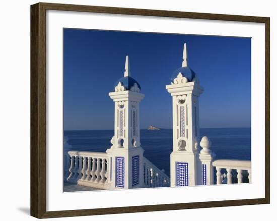 View to Benidorm Island from the Balcon Del Mediterraneo, Alicante, Valencia, Spain, Europe-Tomlinson Ruth-Framed Photographic Print