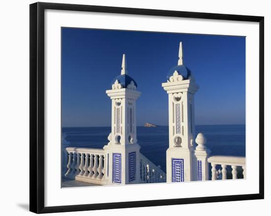 View to Benidorm Island from the Balcon Del Mediterraneo, Alicante, Valencia, Spain, Europe-Tomlinson Ruth-Framed Photographic Print