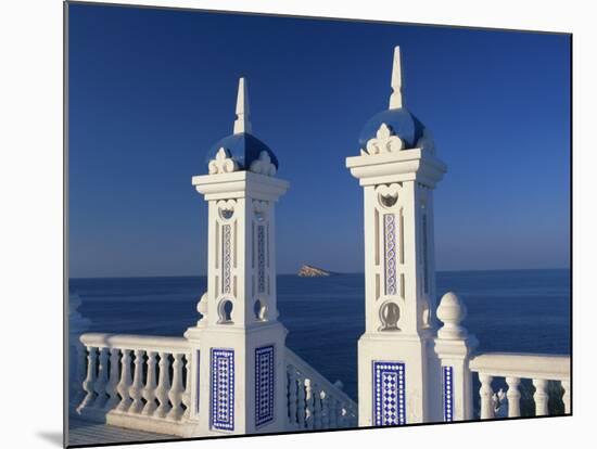 View to Benidorm Island from the Balcon Del Mediterraneo, Alicante, Valencia, Spain, Europe-Tomlinson Ruth-Mounted Photographic Print