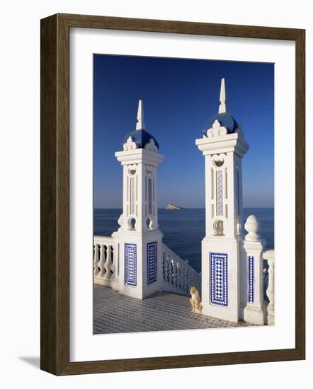 View to Benidorm Island from the Balcon Del Mediterraneo, Costa Blanca, Valencia, Spain-Ruth Tomlinson-Framed Photographic Print