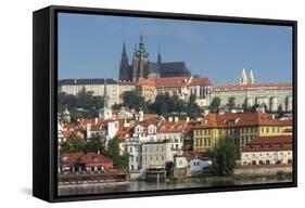 View to Castle District with St. Vitus Cathedral-Angelo-Framed Stretched Canvas