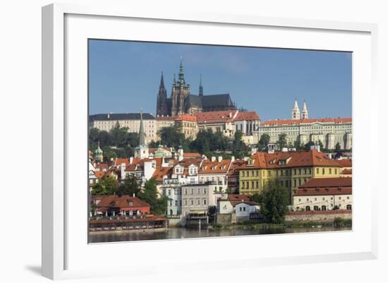 View to Castle District with St. Vitus Cathedral-Angelo-Framed Photographic Print