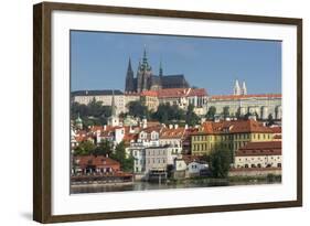 View to Castle District with St. Vitus Cathedral-Angelo-Framed Photographic Print