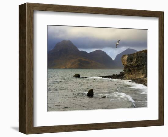 View to Cuillin Hills from Elgol Harbour, Isle of Skye, Inner Hebrides, Scotland, United Kingdom, E-Peter Richardson-Framed Photographic Print