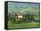 View to Farmhouse in Rolling Hills, Val D'Orcia, San Quirico D'Orcia, Tuscany, Italy, Europe-Tomlinson Ruth-Framed Stretched Canvas