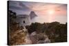 View to Isla De Es Vedra, Sunset, Ibiza, Spain-Steve Simon-Stretched Canvas