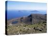 View to Isle of Eigg, from Hallival, Isle of Rum, Inner Hebrides, Scotland, United Kingdom-Richard Ashworth-Stretched Canvas