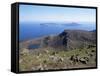 View to Isle of Eigg, from Hallival, Isle of Rum, Inner Hebrides, Scotland, United Kingdom-Richard Ashworth-Framed Stretched Canvas