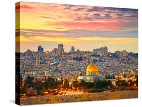 View to Jerusalem Old City. Israel-silver-john-Stretched Canvas