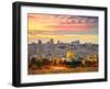 View to Jerusalem Old City. Israel-silver-john-Framed Photographic Print