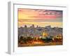 View to Jerusalem Old City. Israel-silver-john-Framed Photographic Print