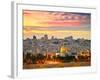 View to Jerusalem Old City. Israel-silver-john-Framed Photographic Print