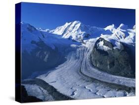View to Liskamm and the Gorner Glacier, Gornergrat, Zermatt, Valais, Switzerland, Europe-Tomlinson Ruth-Stretched Canvas