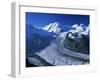 View to Liskamm and the Gorner Glacier, Gornergrat, Zermatt, Valais, Switzerland, Europe-Tomlinson Ruth-Framed Photographic Print