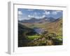 View to Llynnau Mymbyr and Mt Snowdon, North Wales-Peter Adams-Framed Photographic Print