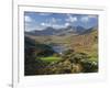 View to Llynnau Mymbyr and Mt Snowdon, North Wales-Peter Adams-Framed Photographic Print