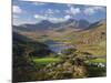 View to Llynnau Mymbyr and Mt Snowdon, North Wales-Peter Adams-Mounted Photographic Print