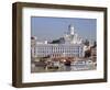 View to Market Square on Waterfront and Lutherian Cathedral, Helsinki, Finland, Scandinavia, Europe-Ken Gillham-Framed Photographic Print
