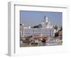 View to Market Square on Waterfront and Lutherian Cathedral, Helsinki, Finland, Scandinavia, Europe-Ken Gillham-Framed Photographic Print