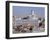 View to Market Square on Waterfront and Lutherian Cathedral, Helsinki, Finland, Scandinavia, Europe-Ken Gillham-Framed Photographic Print