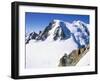 View to Mont Blanc, Aiguille Du Midi, Chamonix, Haute-Savoie, Rhone-Alpes, France-Ruth Tomlinson-Framed Photographic Print