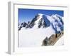 View to Mont Blanc, Aiguille Du Midi, Chamonix, Haute-Savoie, Rhone-Alpes, France-Ruth Tomlinson-Framed Photographic Print