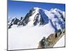 View to Mont Blanc, Aiguille Du Midi, Chamonix, Haute-Savoie, Rhone-Alpes, France-Ruth Tomlinson-Mounted Photographic Print