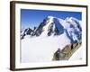 View to Mont Blanc, Aiguille Du Midi, Chamonix, Haute-Savoie, Rhone-Alpes, France-Ruth Tomlinson-Framed Photographic Print