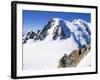 View to Mont Blanc, Aiguille Du Midi, Chamonix, Haute-Savoie, Rhone-Alpes, France-Ruth Tomlinson-Framed Photographic Print