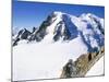View to Mont Blanc, Aiguille Du Midi, Chamonix, Haute-Savoie, Rhone-Alpes, France-Ruth Tomlinson-Mounted Photographic Print