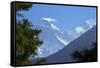 View to Mount Everest and Lhotse from the Trail Near Namche Bazaar, Nepal, Himalayas, Asia-Peter Barritt-Framed Stretched Canvas