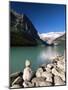 View to Mount Victoria Across the Emerald Waters of Lake Louise, Alberta, Canada-Ruth Tomlinson-Mounted Photographic Print