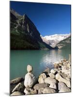 View to Mount Victoria Across the Emerald Waters of Lake Louise, Alberta, Canada-Ruth Tomlinson-Mounted Photographic Print