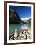 View to Mount Victoria Across the Emerald Waters of Lake Louise, Alberta, Canada-Ruth Tomlinson-Framed Photographic Print