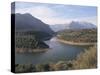 View to Mountains, Supramonte Di Oliena, Lake Cedrino, Dorgali, Nuoro Province, Sardinia, Italy-Ken Gillham-Stretched Canvas