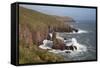 View to Old Castle Head, Pembrokeshire Coast National Park, Pembrokeshire, Wales, UK-Stuart Black-Framed Stretched Canvas