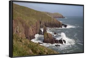 View to Old Castle Head, Pembrokeshire Coast National Park, Pembrokeshire, Wales, UK-Stuart Black-Framed Photographic Print