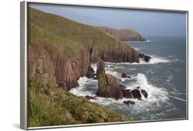 View to Old Castle Head, Pembrokeshire Coast National Park, Pembrokeshire, Wales, UK-Stuart Black-Framed Photographic Print