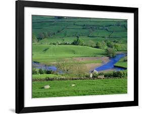 View to River at Reeth, Swaledale, Yorkshire Dales National Park, Yorkshire, England, UK, Europe-Jean Brooks-Framed Photographic Print